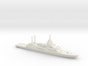 Hunter-class frigate, 1/1800 in White Natural Versatile Plastic