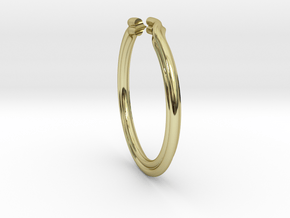 Love Story Ring  in 18k Gold Plated Brass: 7.5 / 55.5