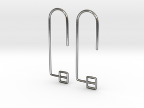 Square Hook in Polished Silver