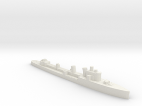 Italian Turbine class destroyer 1:1400 WW2 in White Natural Versatile Plastic