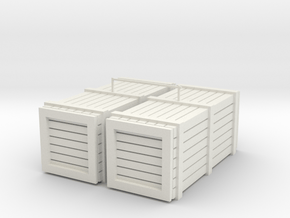 HO/OO Large Crate load of 2 in White Natural Versatile Plastic