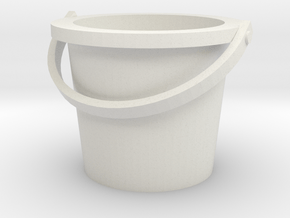Bucket 20_1 in White Natural Versatile Plastic