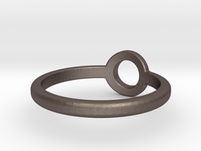 Ring of Atlantis in Polished Bronzed-Silver Steel: 6 / 51.5