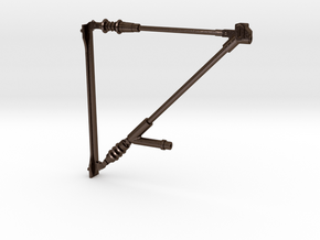 Catenary arm 70 mm - Gauge 1 (1:32) in Polished Bronze Steel