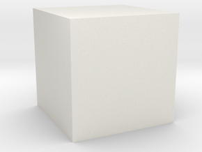 Cubic Centimeter in White Natural Versatile Plastic