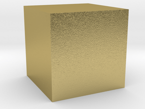Cubic Centimeter in Natural Brass