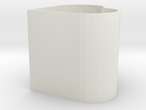 Goofy Heart-Shaped Box in White Natural Versatile Plastic