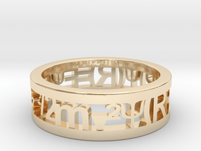 Schodinger Equation Ring in 14K Yellow Gold: 6.5 / 52.75
