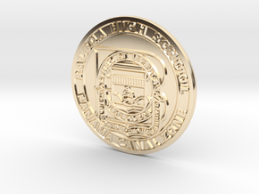 Balboa High School Panama Canal Zone Medallion in 14k Gold Plated Brass