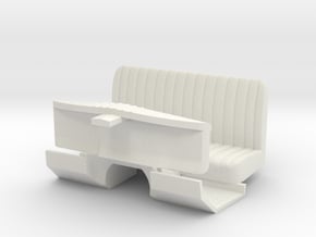 RCN300 Full interior for 1/24 1Dodge Power Wagon in White Natural Versatile Plastic
