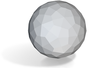 01. Biscribed Dual Snub Truncated Icosahedron 10mm in Tan Fine Detail Plastic