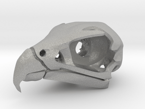 Peregrine Falcon Skull Pendant in Aluminum