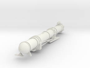1/35 USN PT Boat 109 Torpedo Tube Aft Port in White Natural Versatile Plastic