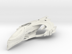 Romulan Cor-Aelahl Class Warbird in White Natural Versatile Plastic