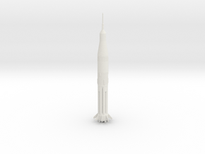 Saturn IB in White Natural Versatile Plastic: 6mm