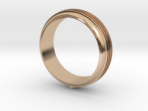 Plains Ring  mtg in 14k Rose Gold Plated Brass
