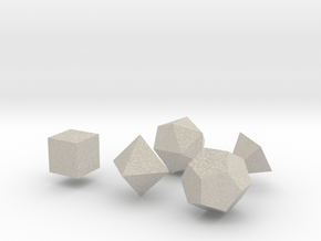 Platonic Solids in Natural Sandstone