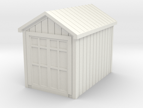 N Scake 8x12 shed in White Natural Versatile Plastic