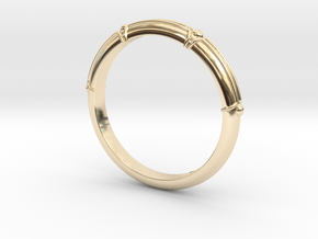 WR-STACK-S08-D002 Stack Rings for Women in 14K Yellow Gold: 8 / 56.75