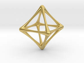 OCTAHEDRON in Polished Brass