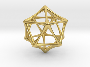 ICOSAHEDRON in Polished Brass