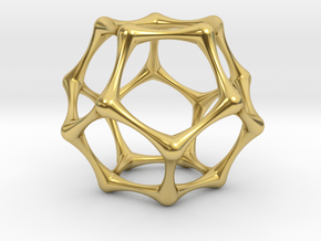 DODECAHEDRON in Polished Brass