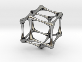RHOMBIC DODECAHEDRON in Antique Silver