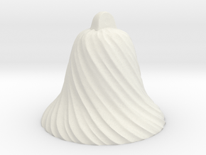 7in. Twisted Bell (drafted for foundry casting) in White Natural Versatile Plastic