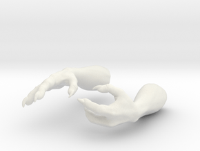 unas hands 1/6 scale in White Natural Versatile Plastic