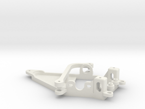 Full adjustable motor pod for Thunderslot Slotcars in White Natural Versatile Plastic