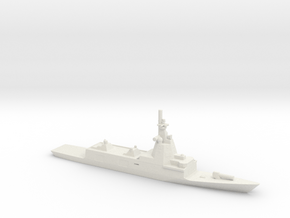 1/3000 Scale Spanish Navy F-110-class frigate in White Natural Versatile Plastic