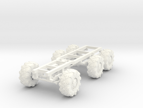 28mm 6x6 imperial supply truck chassis in White Processed Versatile Plastic