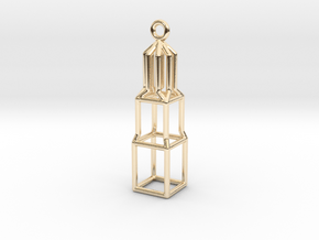 Domtoren Pendant (Small) in 14k Gold Plated Brass