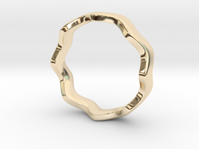 WR-STACK-S08-D001 Women Stack Ring in 14K Yellow Gold: 8 / 56.75