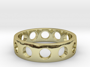 King ring | Ring Size (US) 6  in 18k Gold Plated Brass