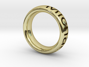 Michael Ring in 18k Gold Plated Brass: 6 / 51.5