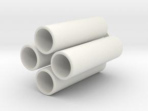 Log_Sized_Pipe in White Natural Versatile Plastic