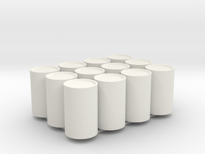 Replacement Barrels for Tyco Trucking US-1 in White Natural Versatile Plastic