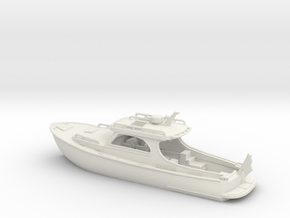 Yacht Ver01. 1:150 Scale in White Natural Versatile Plastic