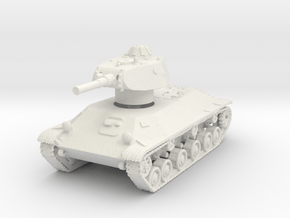 T-50 Light Tank 1/100 in White Natural Versatile Plastic