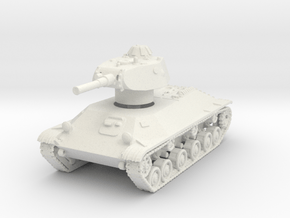 T-50 Light Tank 1/87 in White Natural Versatile Plastic
