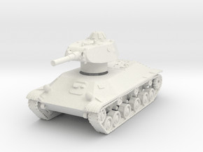 T-50 Light Tank 1/72 in White Natural Versatile Plastic
