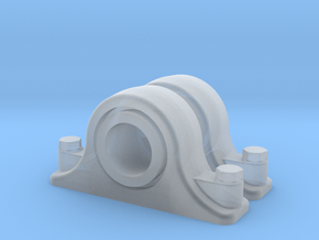 Pillow Block 6.35mm  in Smoothest Fine Detail Plastic