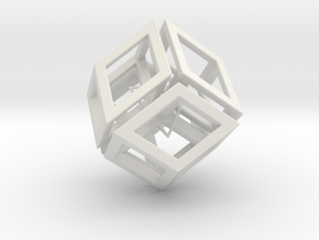 Rhombic-Hollow blocks inside RDS in White Natural Versatile Plastic