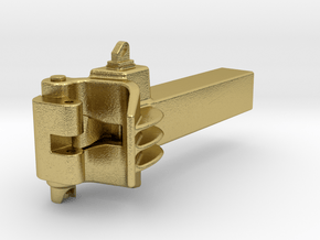 Coupler Assembly 1 inch scale in Natural Brass