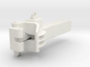 Coupler Assembly 1 inch scale in White Natural Versatile Plastic