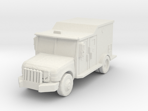 Ford F-550 Armored Van 1/100 in White Natural Versatile Plastic