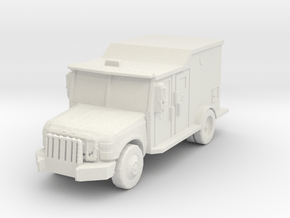 Ford F-550 Armored Van 1/64 in White Natural Versatile Plastic