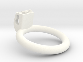 Cherry Keeper Ring G2 - 44x40mm Flat +13° (~42mm) in White Processed Versatile Plastic