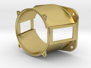 SW Pyle Headlight Housing-one_inch in Natural Brass